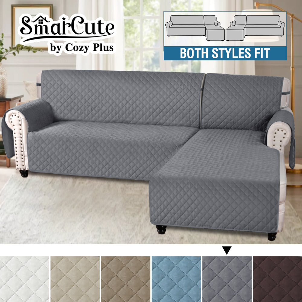 Sofa Cover L Shaped Sectional Sofa Chaise Slip Covers Non-Slip Sofa Protector