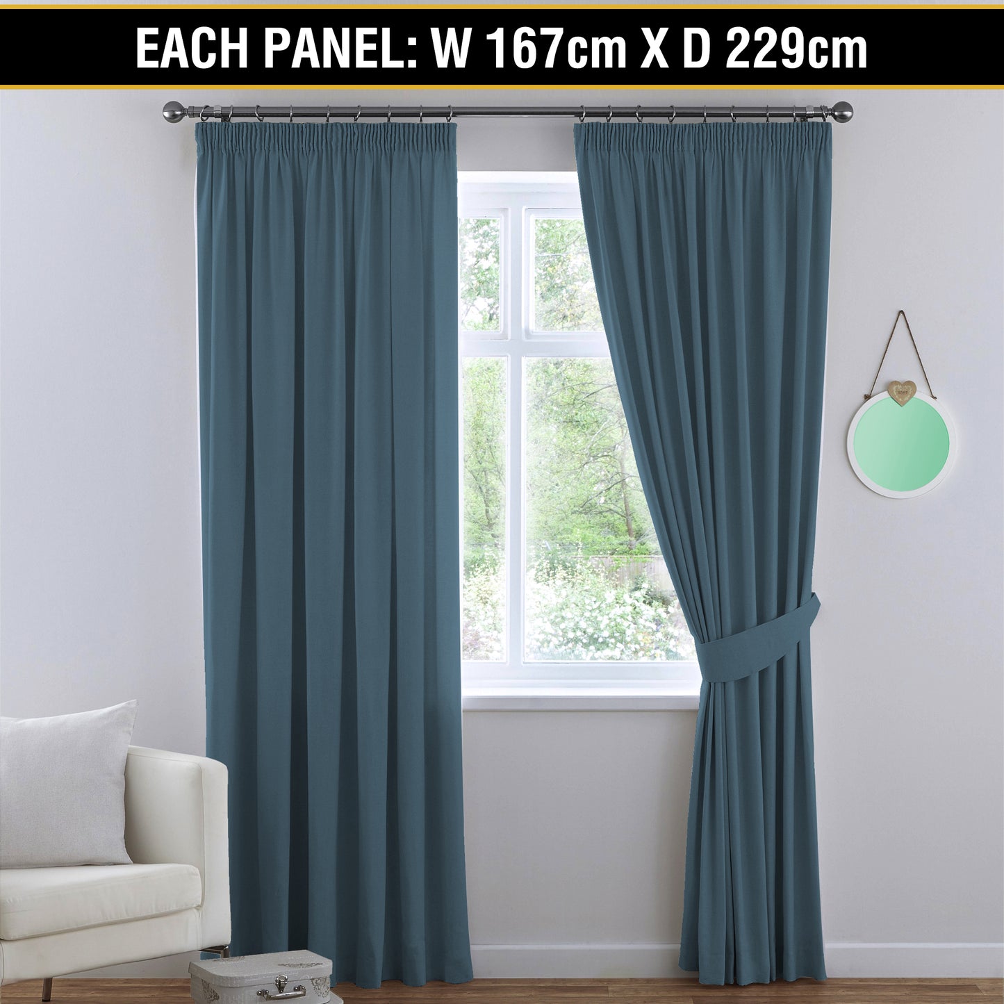 Blockout Curtains Bedroom Blackout Curtains Pencil Pleat Thermal Insulated Pair