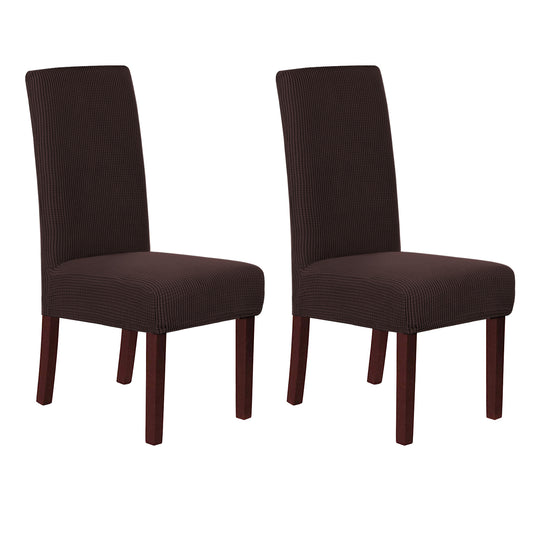 Smarcute Jacquard Stretch Removable Dining Chair Cover Set of 2