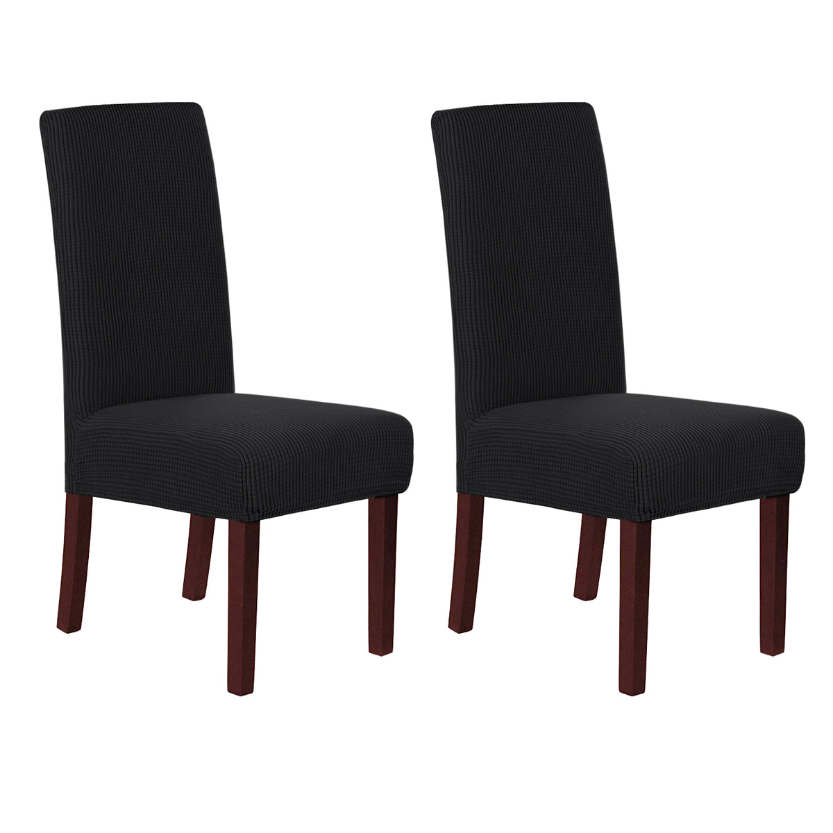 Smarcute Jacquard Stretch Removable Dining Chair Cover Set of 2