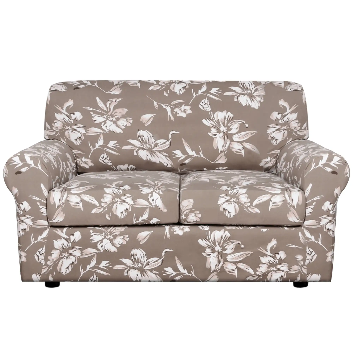 Smarcute 2 Seater Stretch Floral Pattern 3 Pieces Seperated Sofa Covers