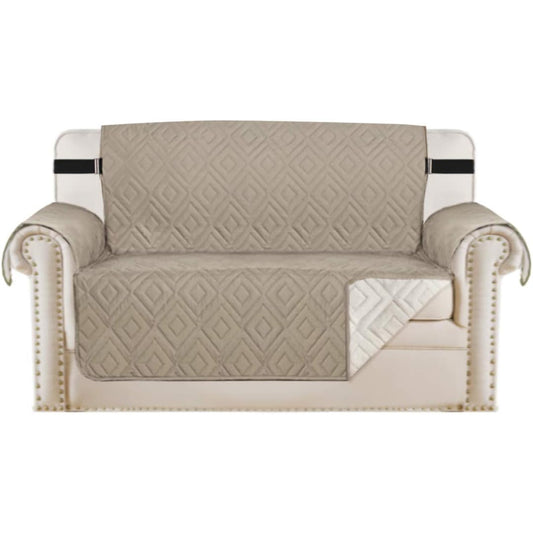 Smarcute 2 Seater Reversible Non Slip Sofa Cushion with Straps