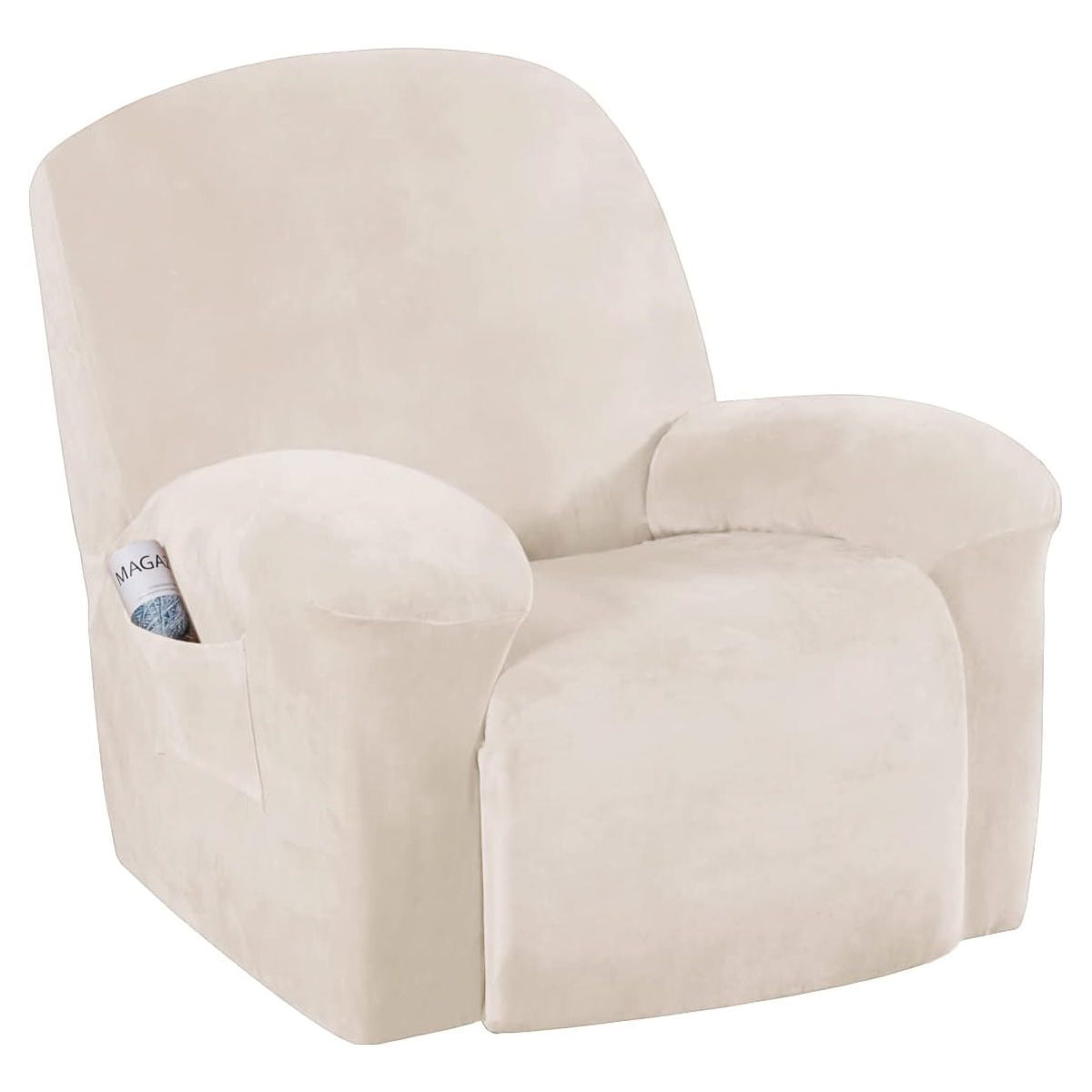 Smarcute Velvet Recliner Chair Cover Stretch Sofa Slipcover