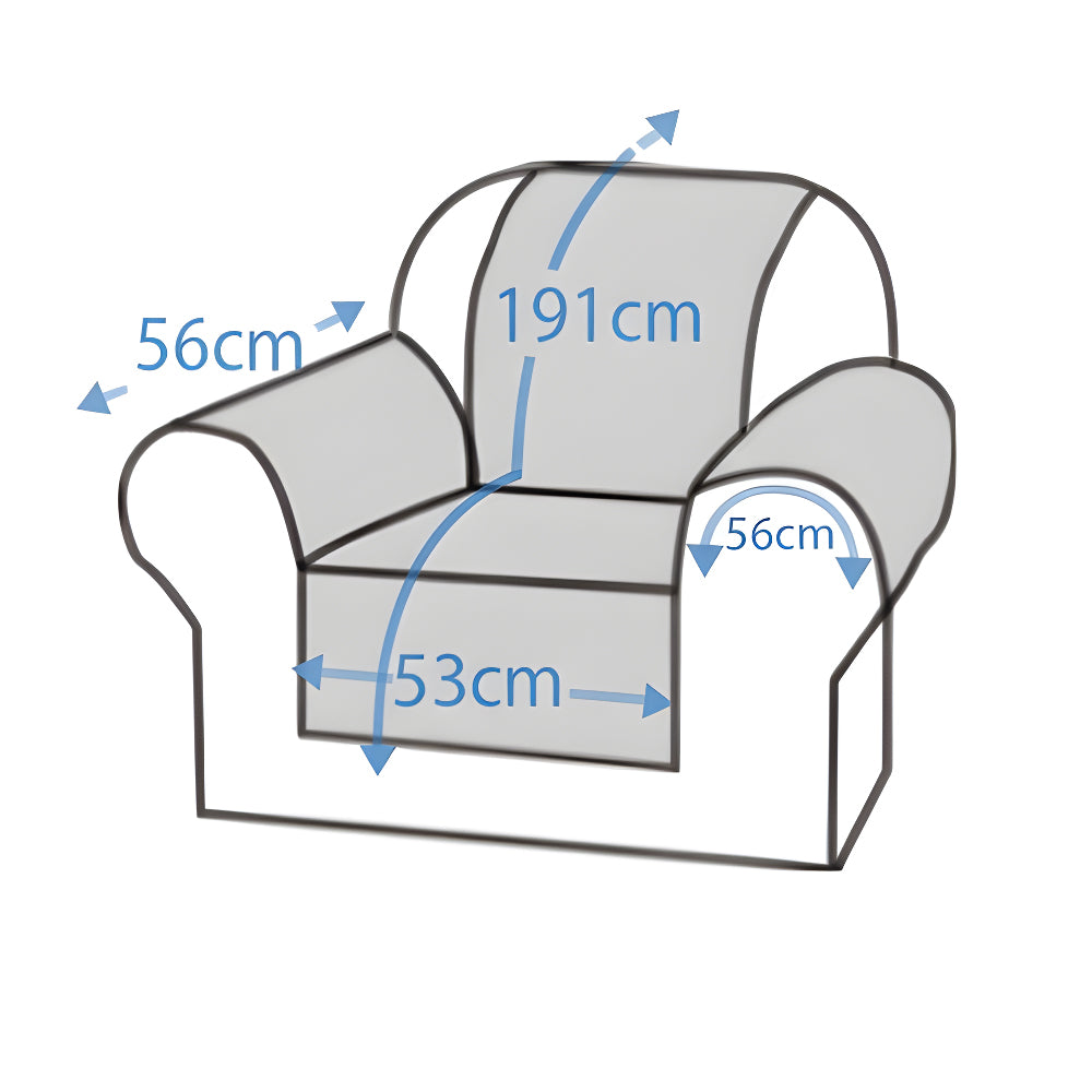 Smarcute 1 Seater Quilted Reversible Pet Friendly Sofa Cover with Straps