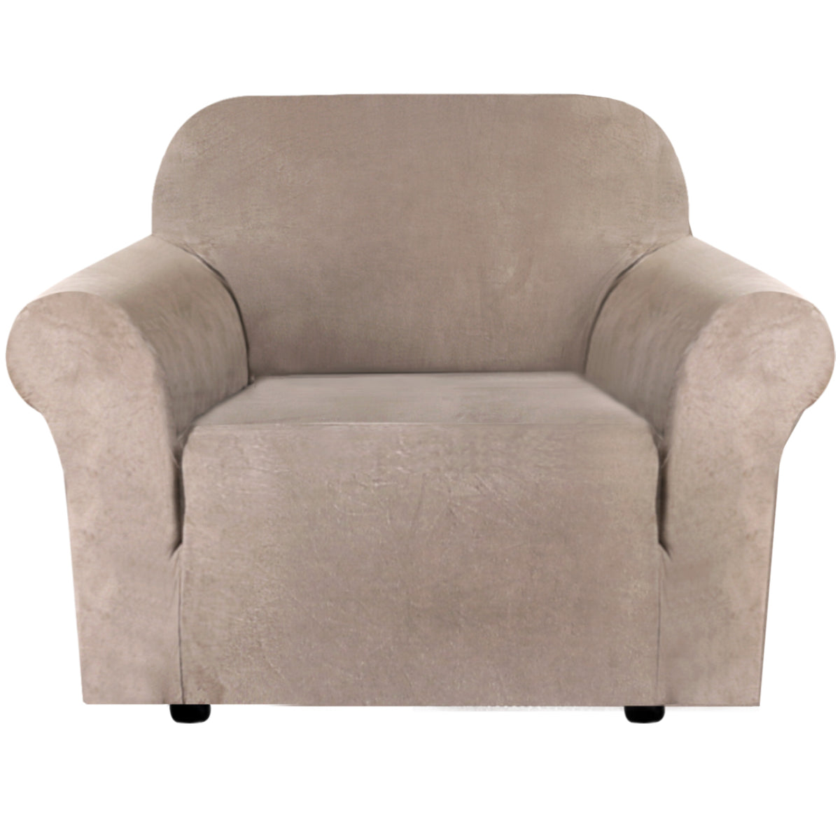 Smarcute 1 Seater Stretch Suede Soft Luxurious Fabric Sofa Cover