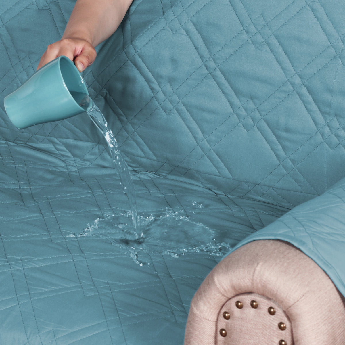 Smarcute 1 Seater Waterproof Armchair Covers Sofa Protector