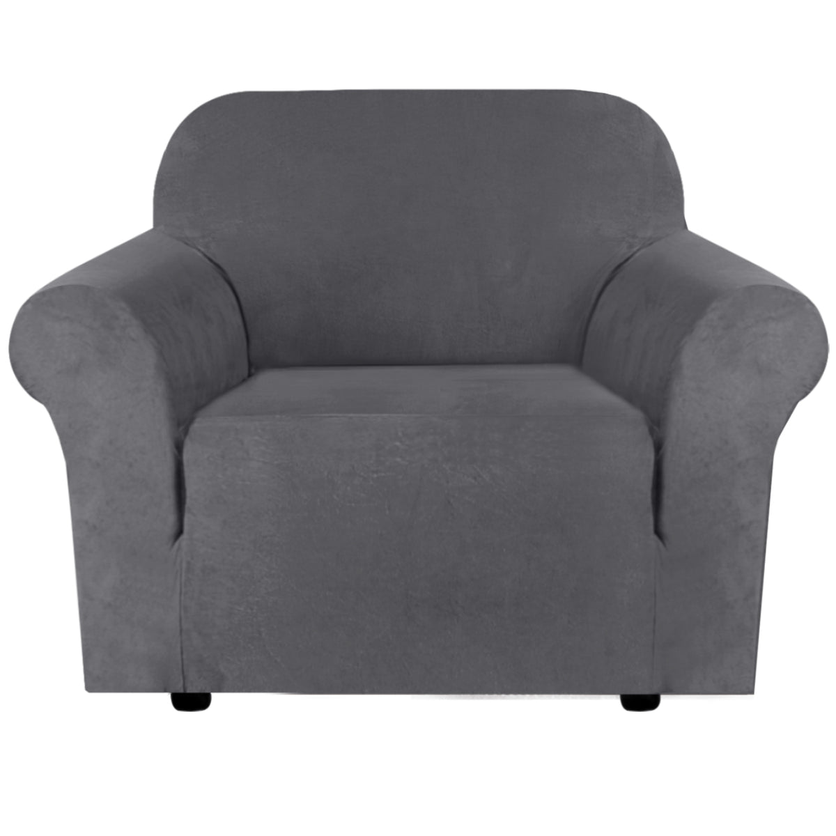 Smarcute 1 Seater Stretch Suede Soft Luxurious Fabric Sofa Cover