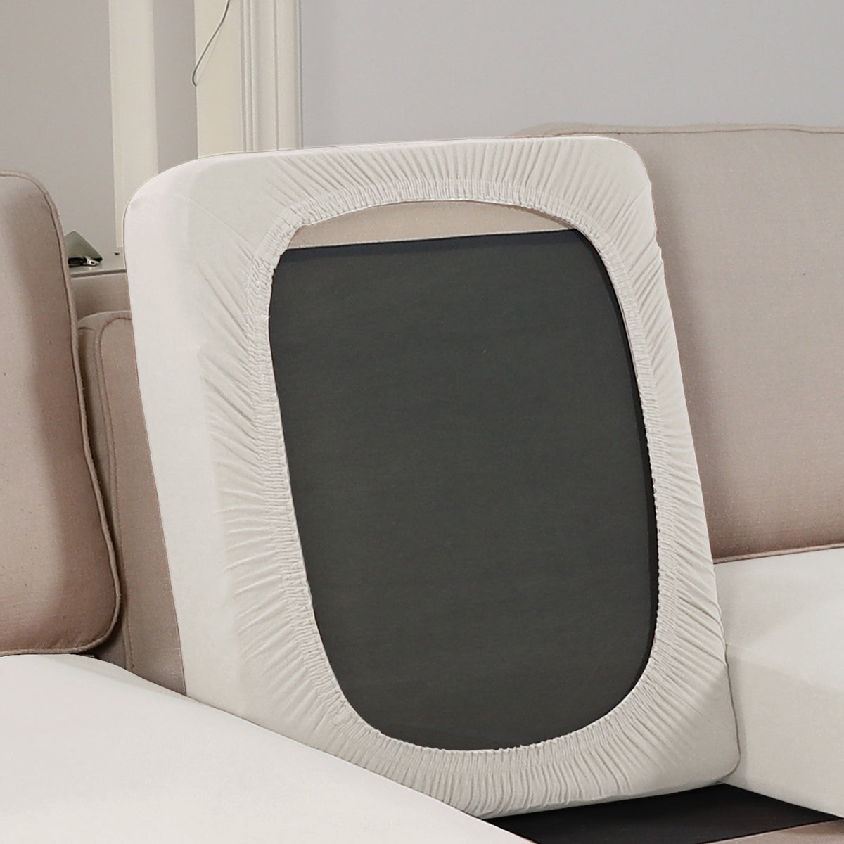 Smarcute 4 Pieces Sectional Sofa Couch L-shape Lounge Cushion Seat Cover
