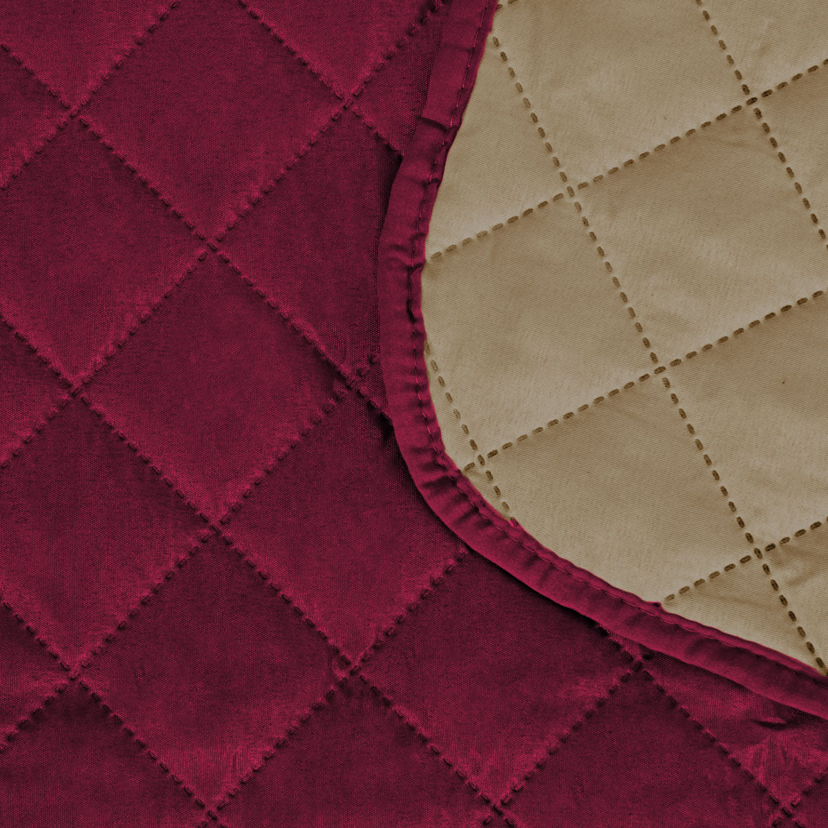 Smarcute 3 Seater Quilted Reversible Sofa Cushion with Straps