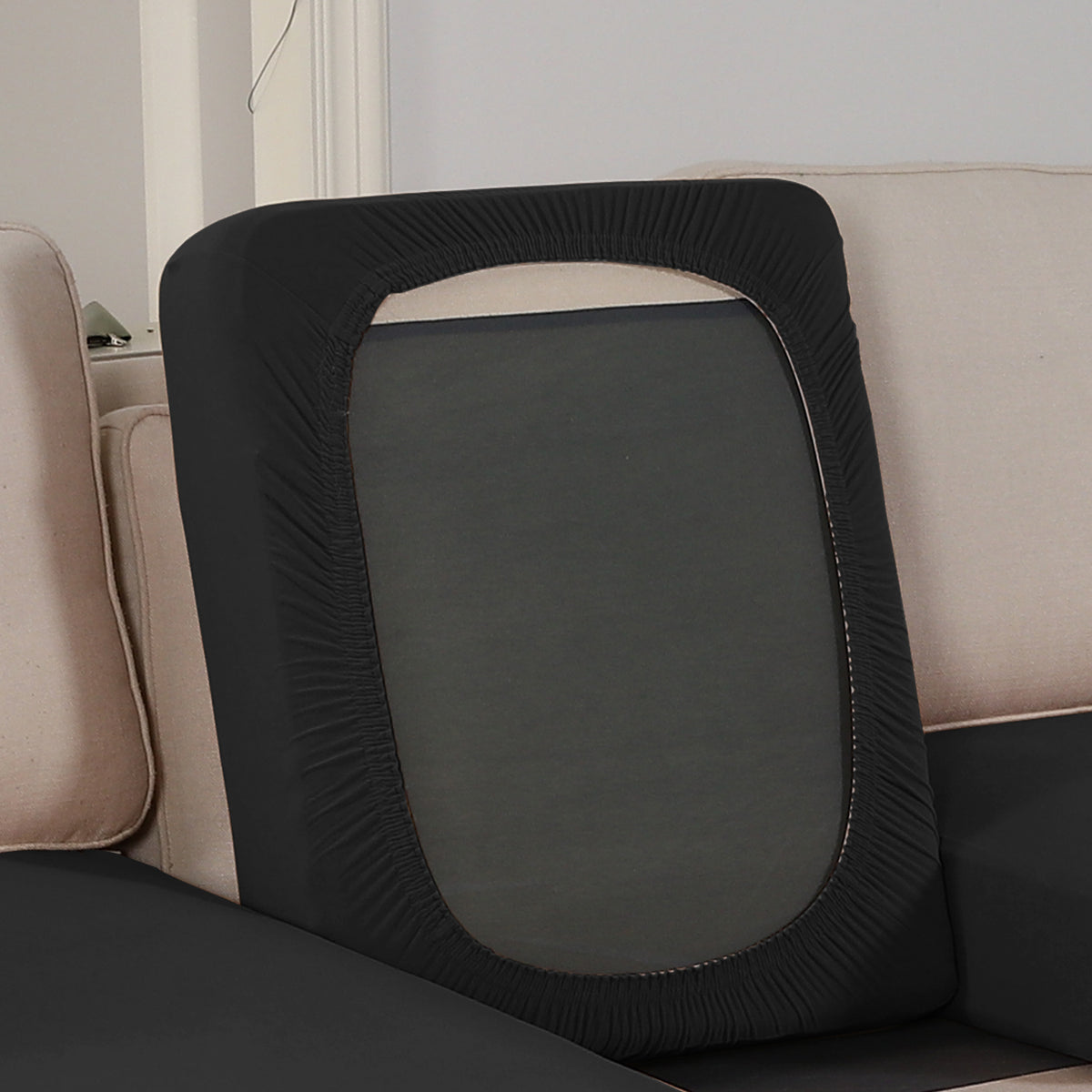 Smarcute 4 Pieces Sectional Sofa Couch L-Shape Lounge Cushion Seat Cover