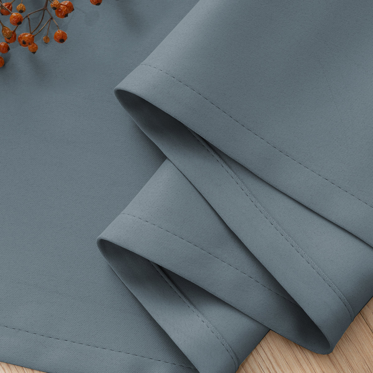 Smarcute Blockout Grommet Solid Curtain - 2X 132x183cm