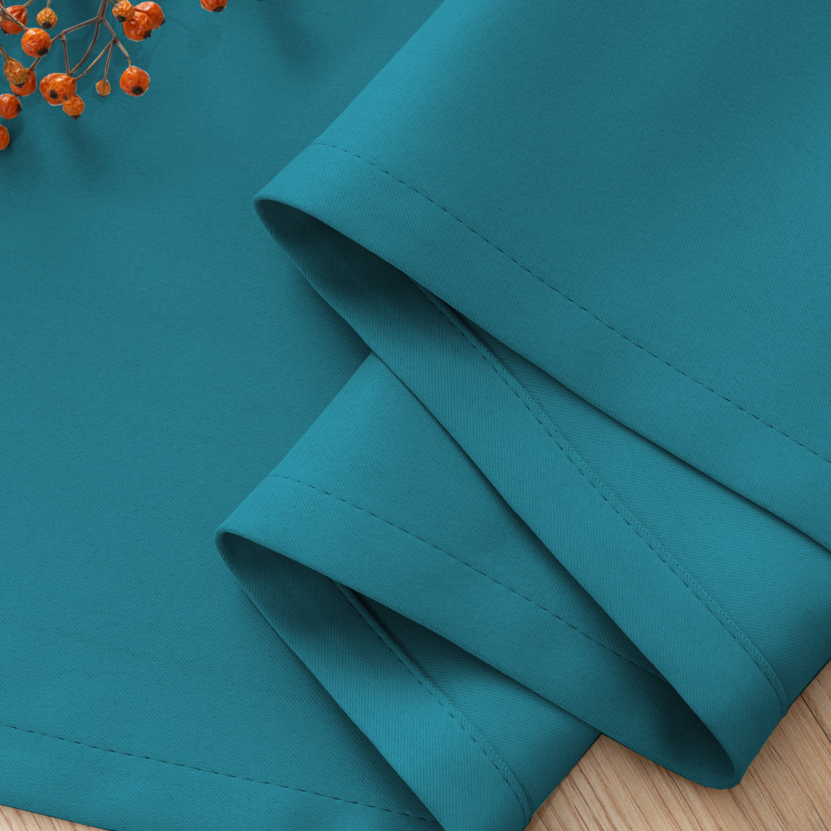 Smarcute Blockout Grommet Solid Curtain - 2X 132x160cm