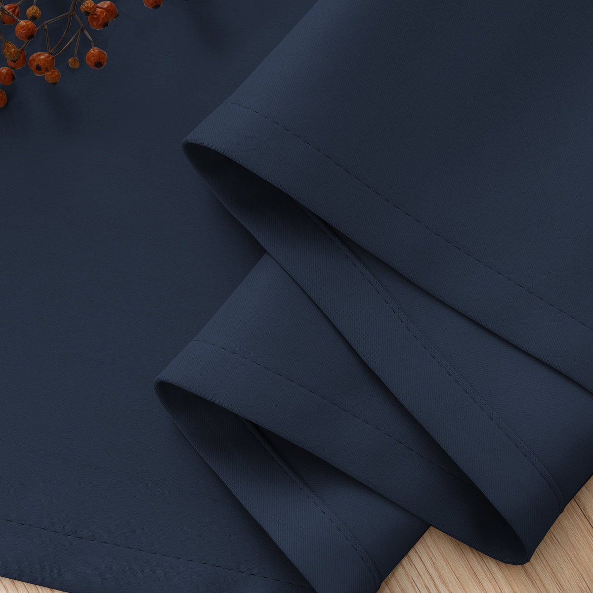 Smarcute Blockout Grommet Solid Curtain - 2X 132x183cm