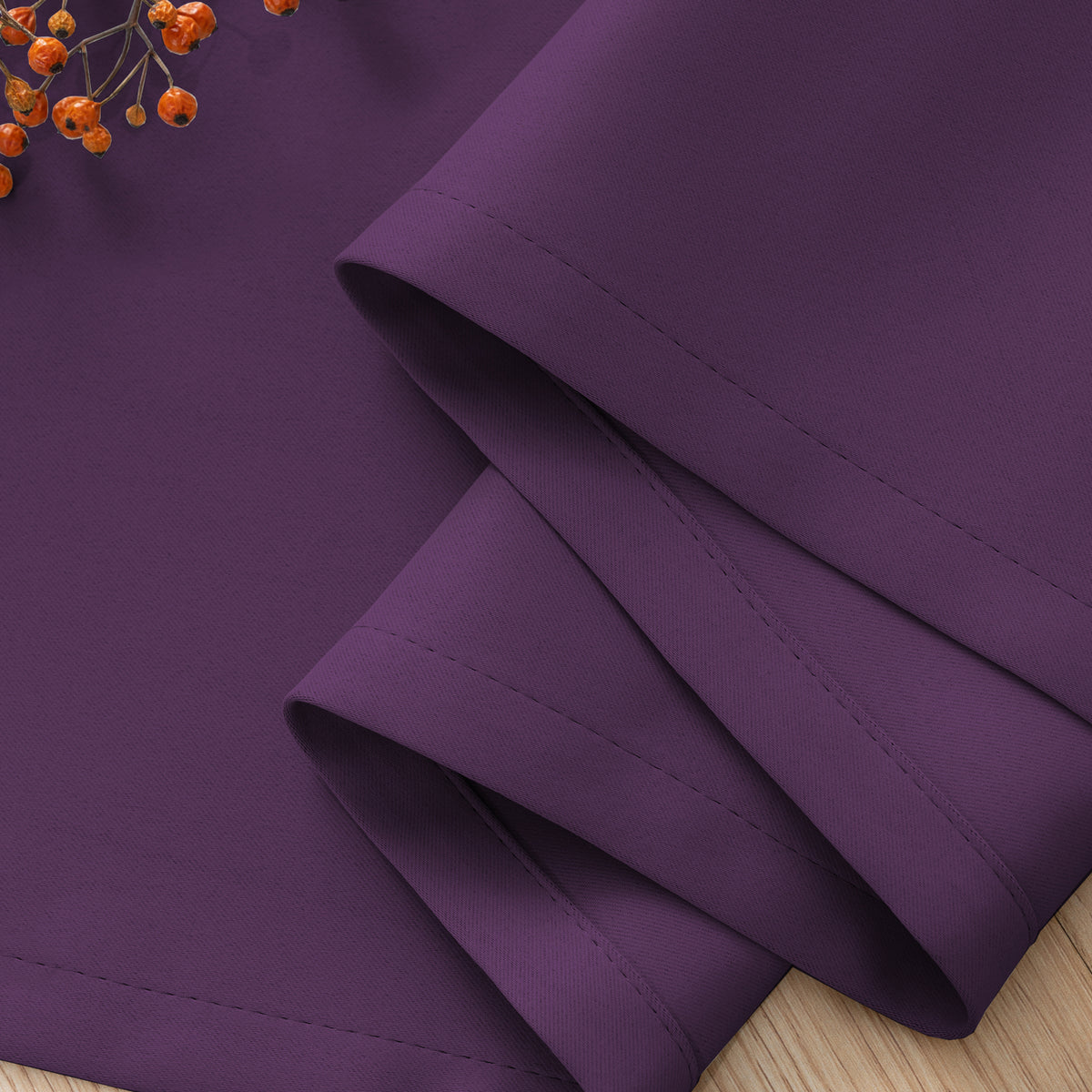 Smarcute Blockout Grommet Solid Curtain - 2X 132x183cm