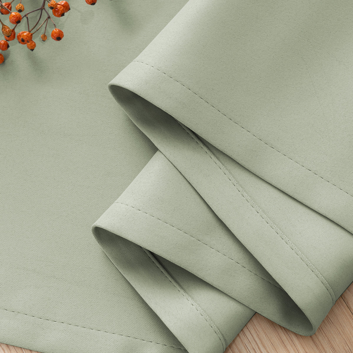 Smarcute Blockout Grommet Solid Curtain - 2X 132x183cm