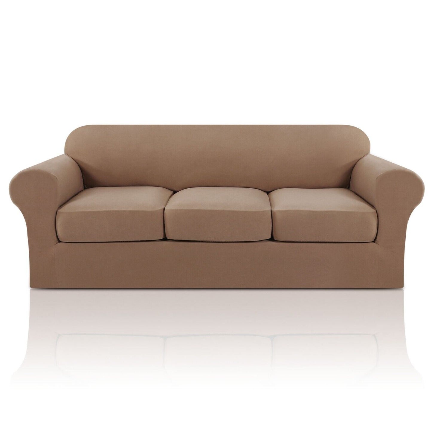 2 Pic Microfiber Stretch Sofa Covers Couch Covers Slipcovers with Elastic Bottom