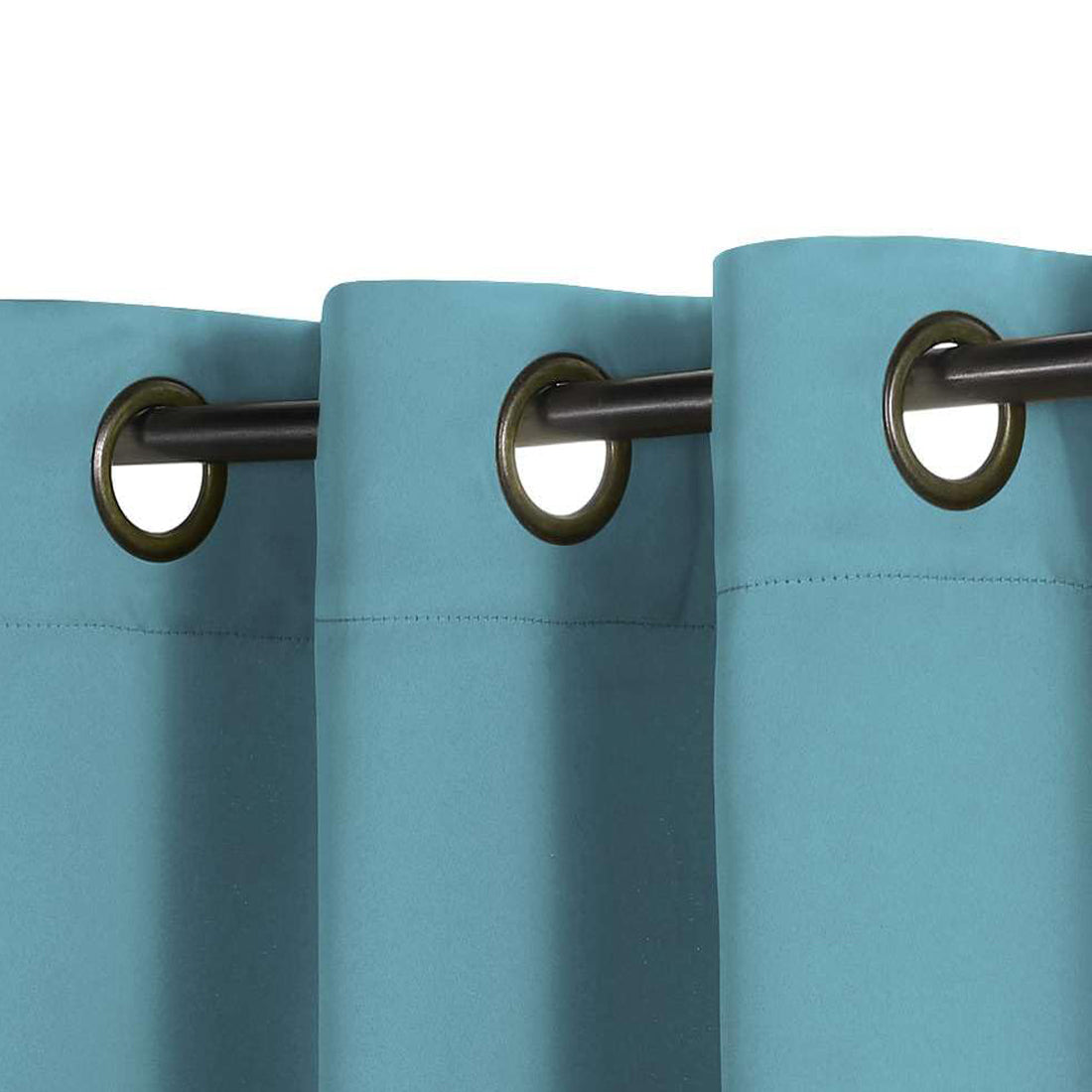 Smarcute Blockout Grommet Solid Curtain - 2X 132x213cm