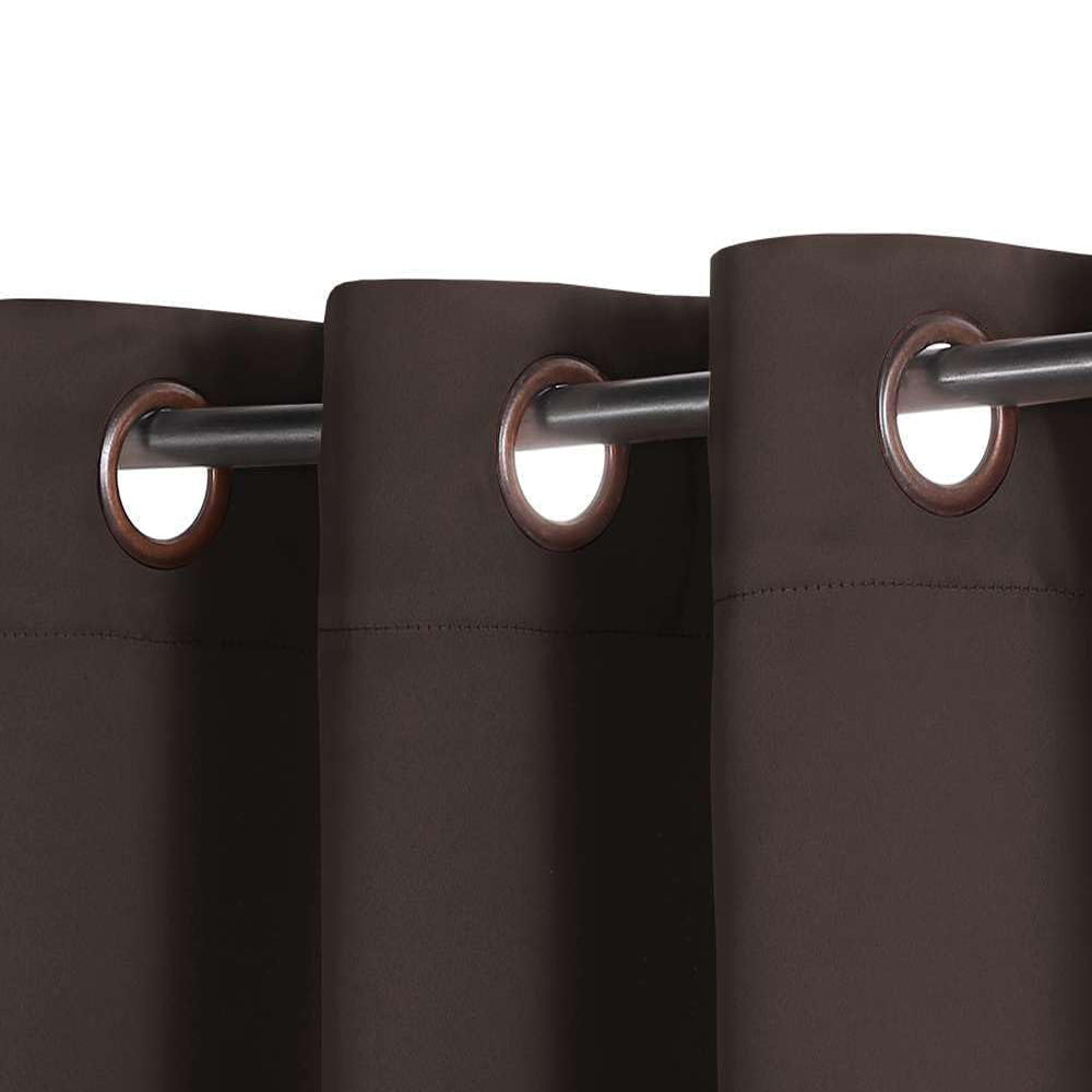 Smarcute Blockout Grommet Solid Curtain - 2X 132x160cm