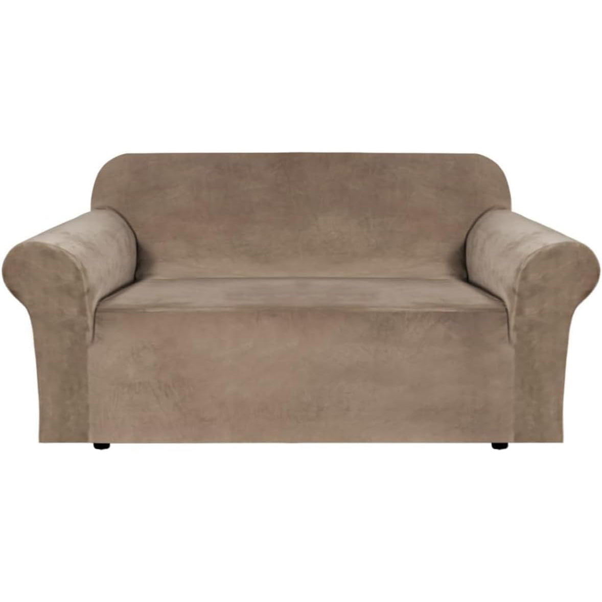 Smarcute 2 Seater Velvet Sofa Cover Stretch Thick Plush Fabric