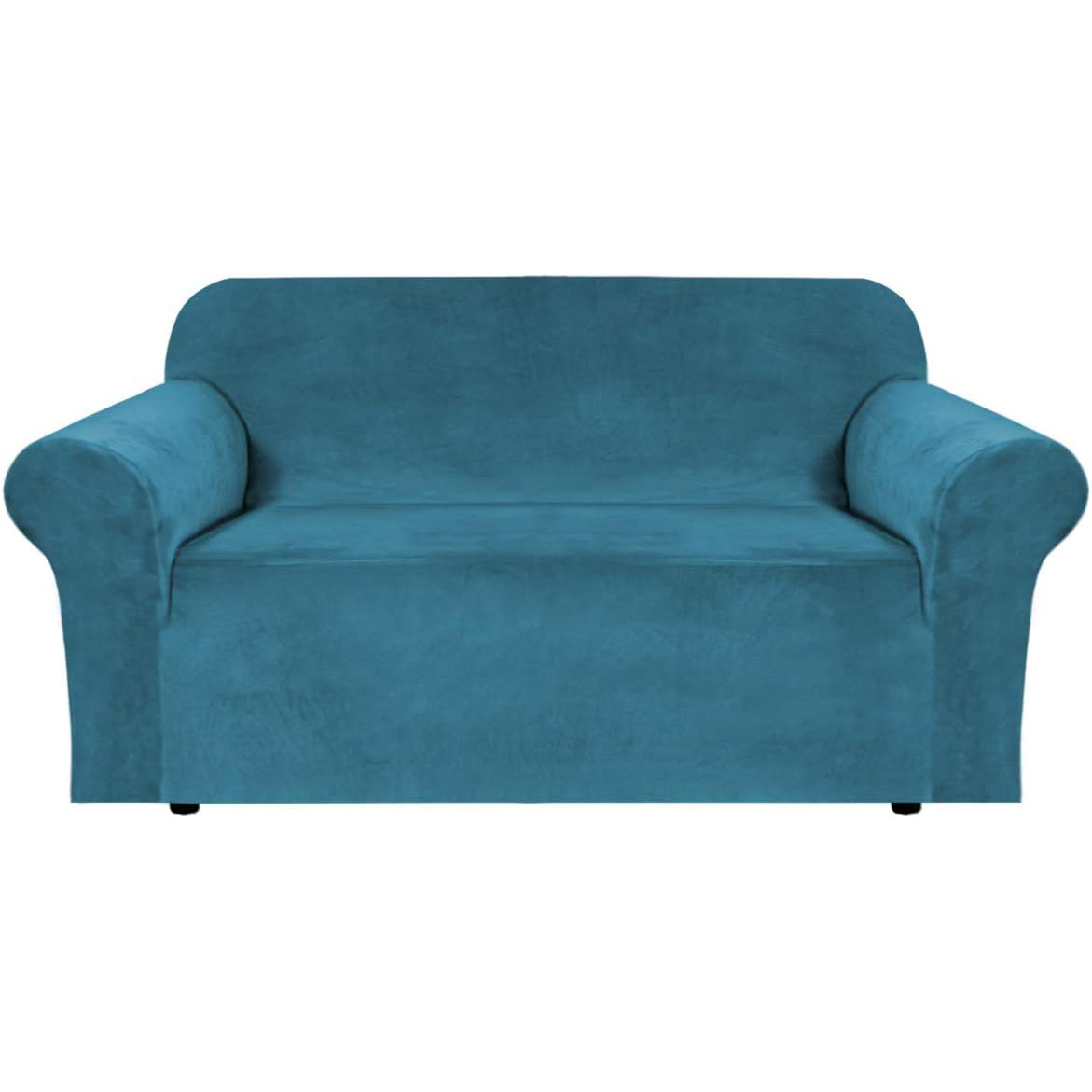 Smarcute 2 Seater Velvet Sofa Cover Stretch Thick Plush Fabric