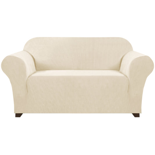 Smarcute 2 Seater High Stretch Jacquqard Textured Sofa Cover