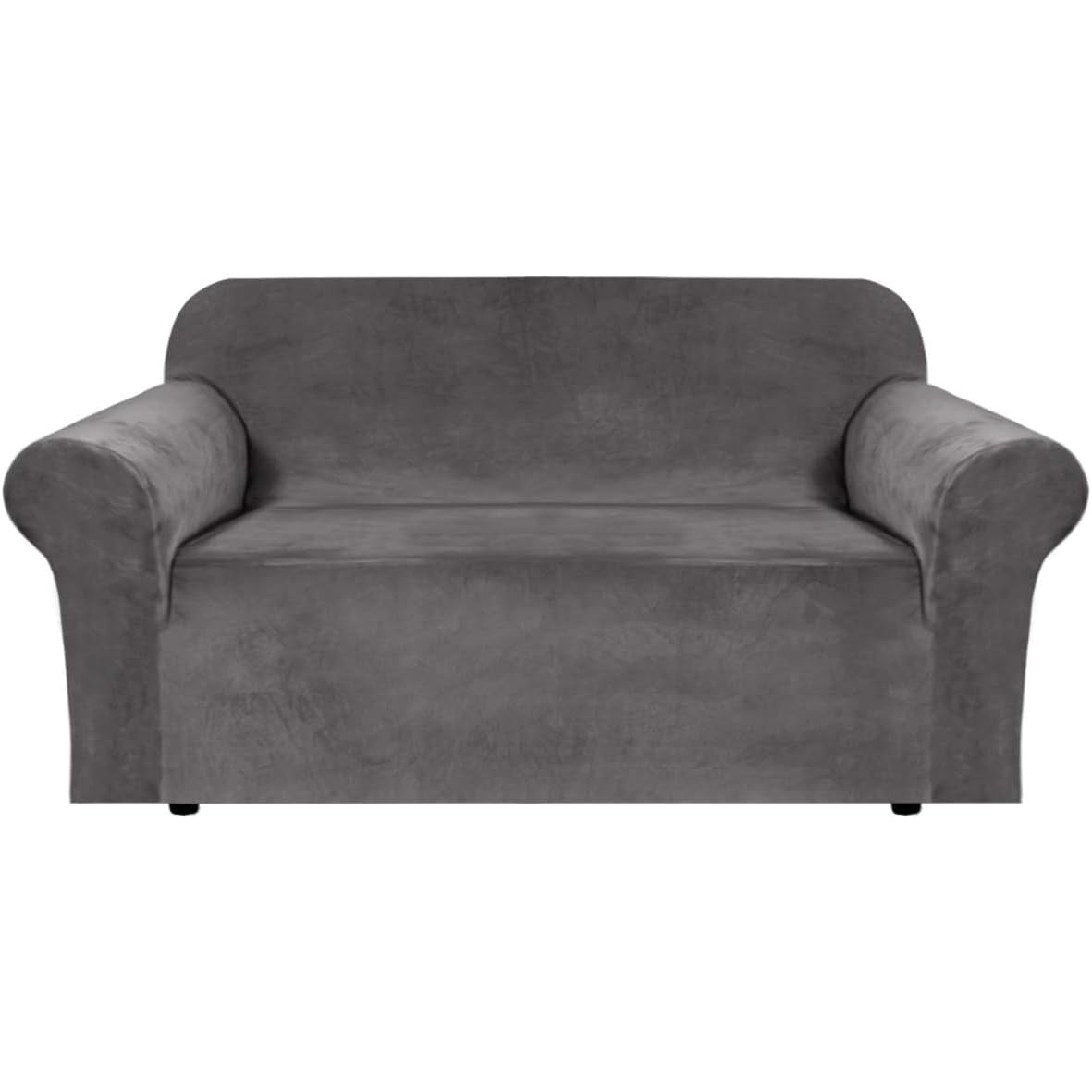 Smarcute 2 Seater Velvet Sofa Cover Stretch Thick Plush Fabric
