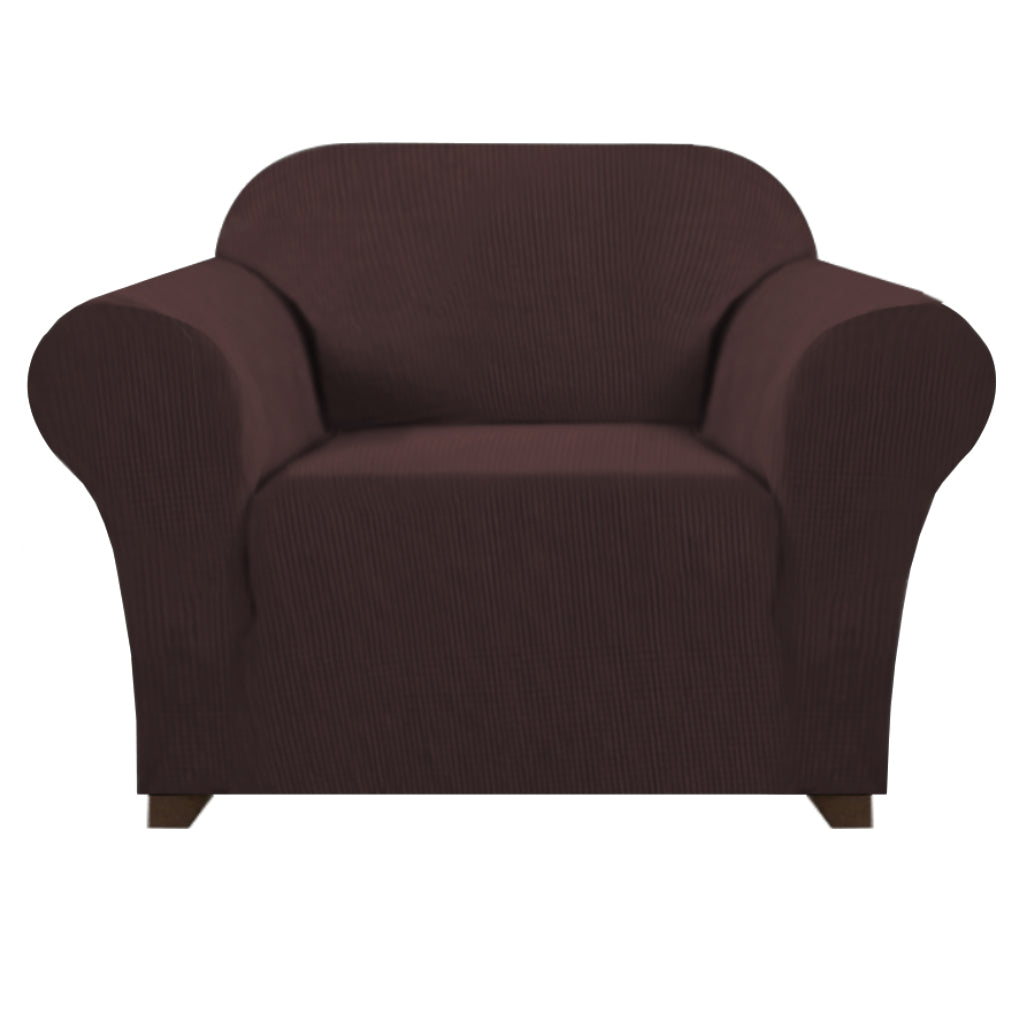 Smarcute 1 Seater High Stretch Jacquqard Textured Sofa Cover