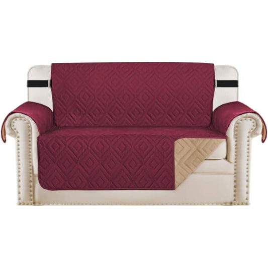 Smarcute 2 Seater Reversible Non Slip Sofa Cushion with Straps