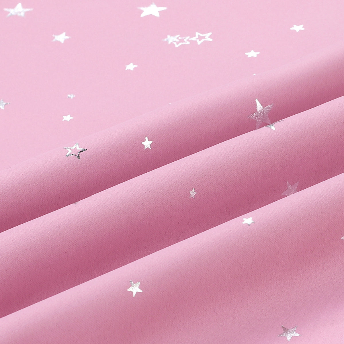 Smarcute Blockout Twinkle Star Printed Grommet Curtain - 2X 132x213cm
