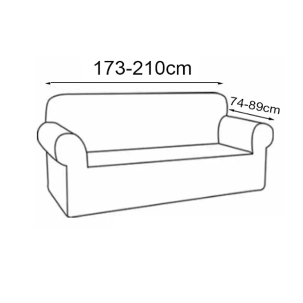 Smarcute 3 Seater High Stretch Jacquqard Textured Sofa Cover