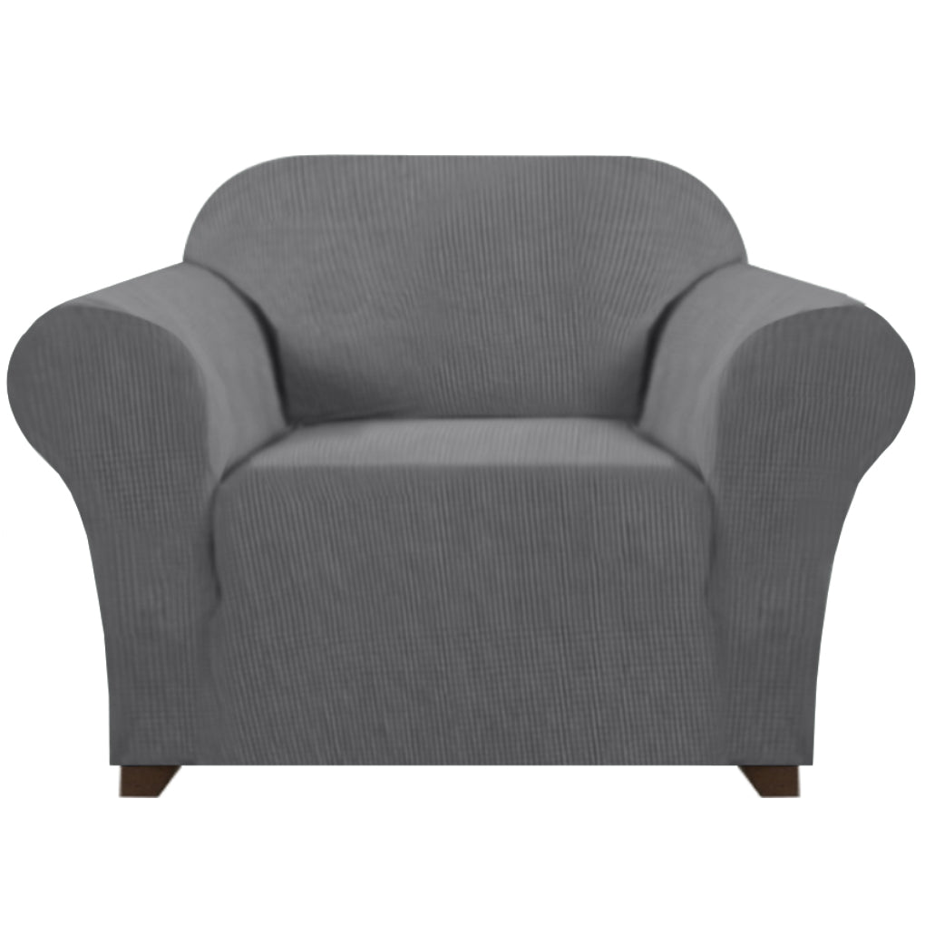 Smarcute 1 Seater High Stretch Jacquqard Textured Sofa Cover