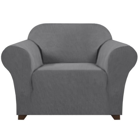 Smarcute 1 Seater High Stretch Jacquqard Textured Sofa Cover