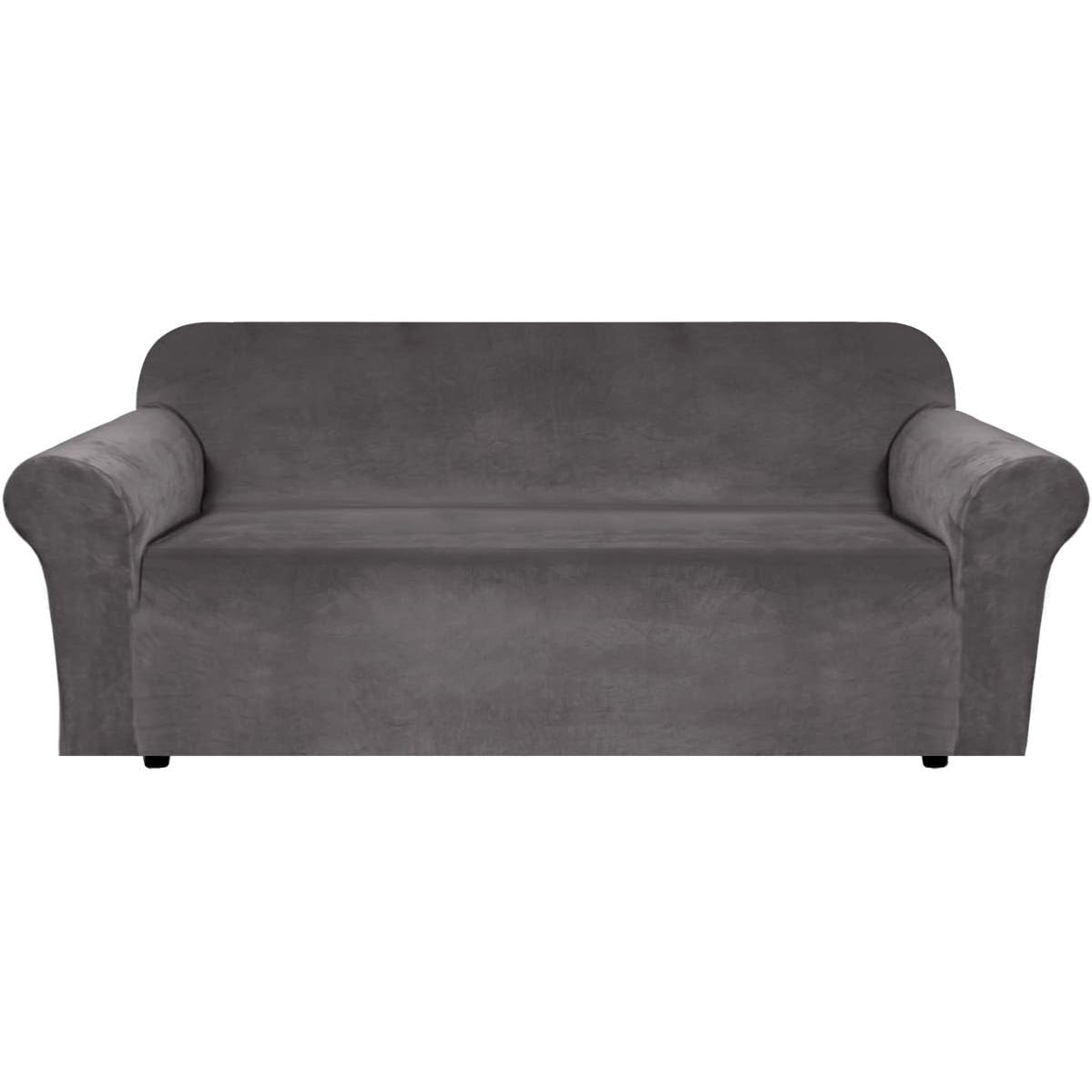 Smarcute 3 Seater Velvet Sofa Couch Cover Stretch Thick Plush Fabric