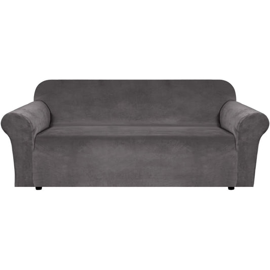 Smarcute 3 Seater Velvet Sofa Couch Cover Stretch Thick Plush Fabric
