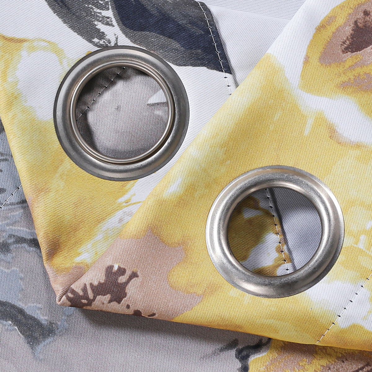 Smarcute Blockout Floral Printed Eyelet Curtain - 2X 132x243cm