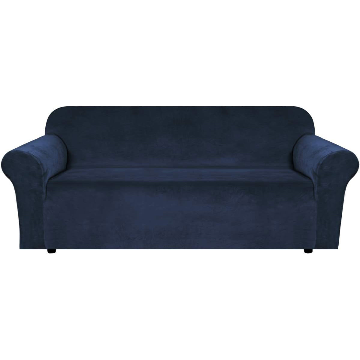 Smarcute 3 Seater Velvet Sofa Couch Cover Stretch Thick Plush Fabric