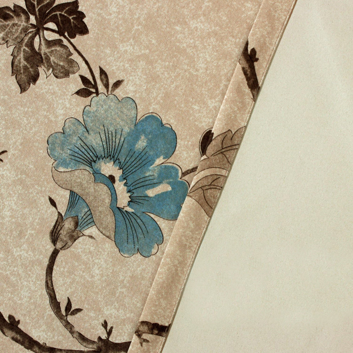 Smarcute Vintage Floral Printed Curtain - 132cm x 243cm