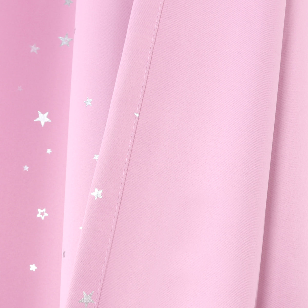 Smarcute Blockout Twinkle Star Printed Grommet Curtain - 2X 132x213cm