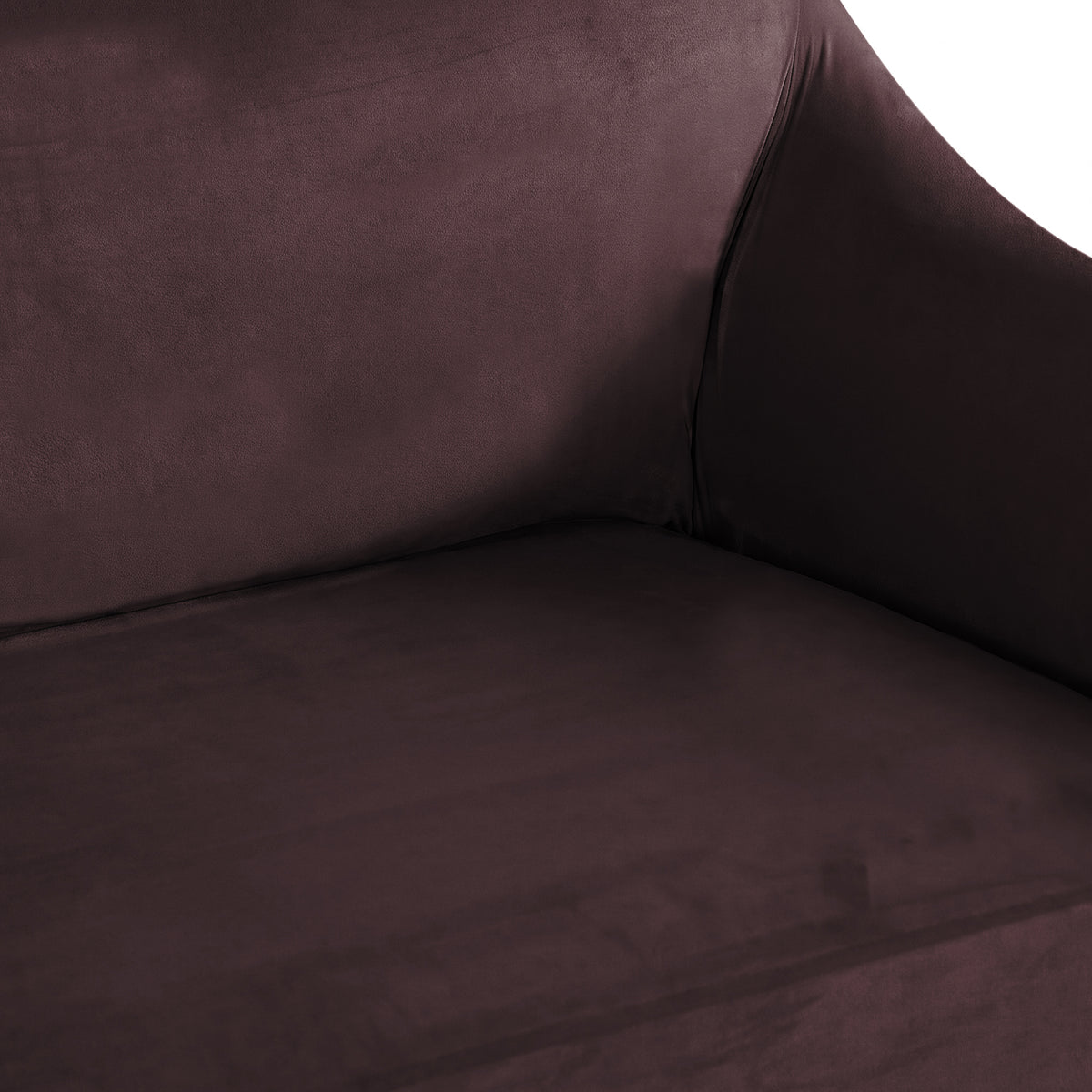 Smarcute 1 Seater Stretch Suede Soft Luxurious Fabric Sofa Cover