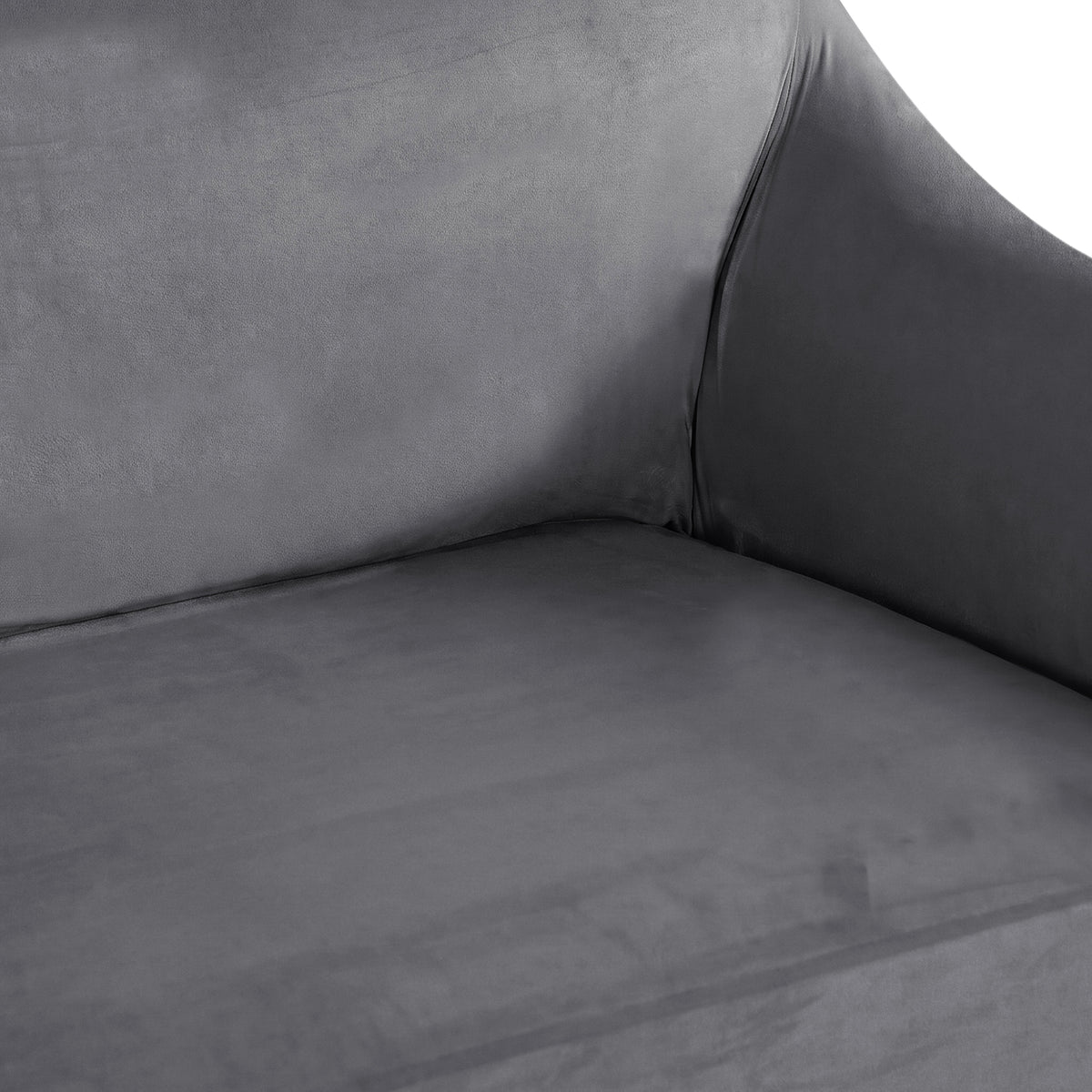 Smarcute 1 Seater Stretch Suede Soft Luxurious Fabric Sofa Cover