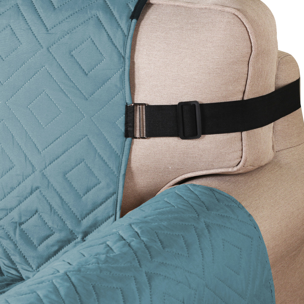 Smarcute 1 Seater Reversible Non-Slip Sofa Cushion with Straps