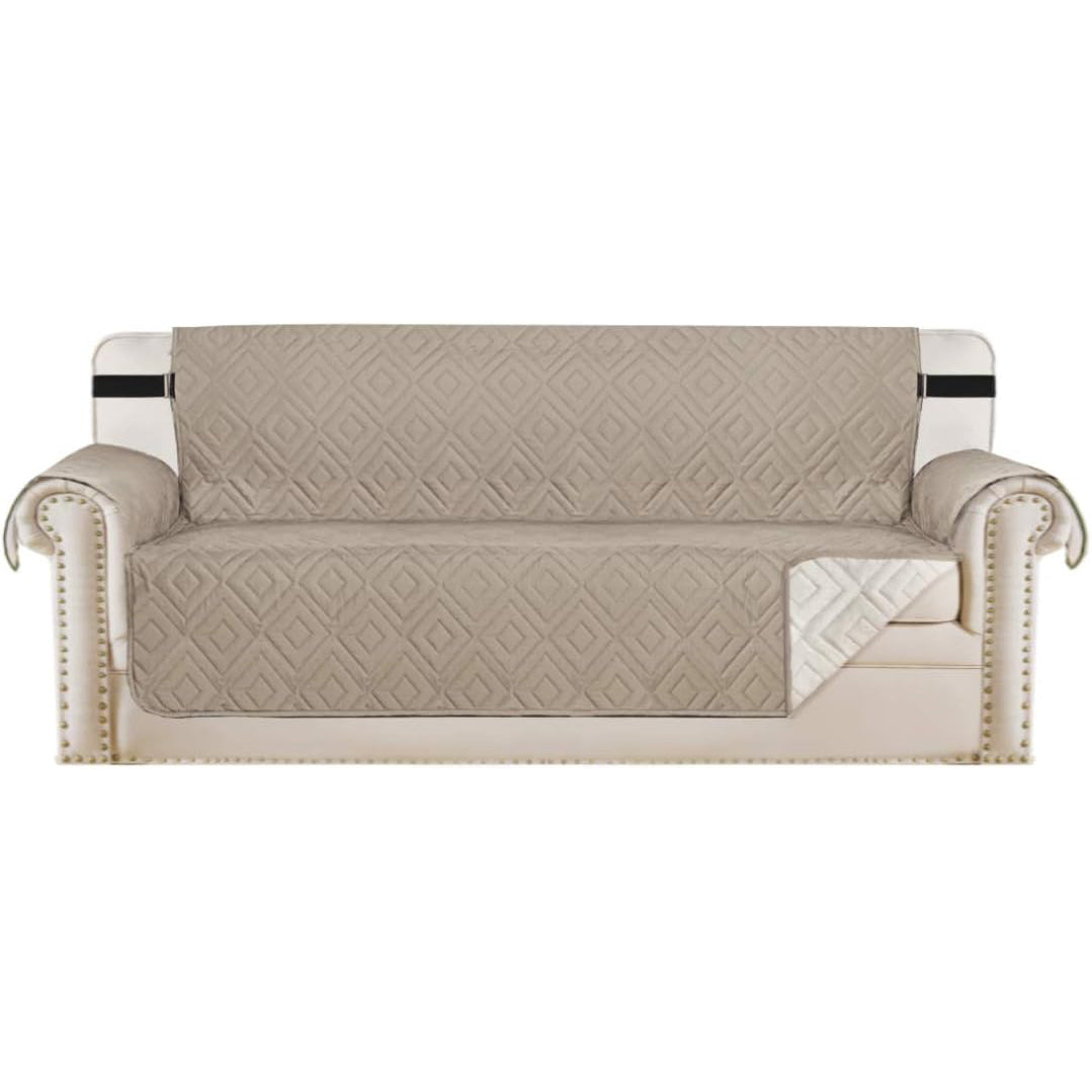 Smarcute 3 Seater Reversible Non-Slip Sofa Cushion with Straps