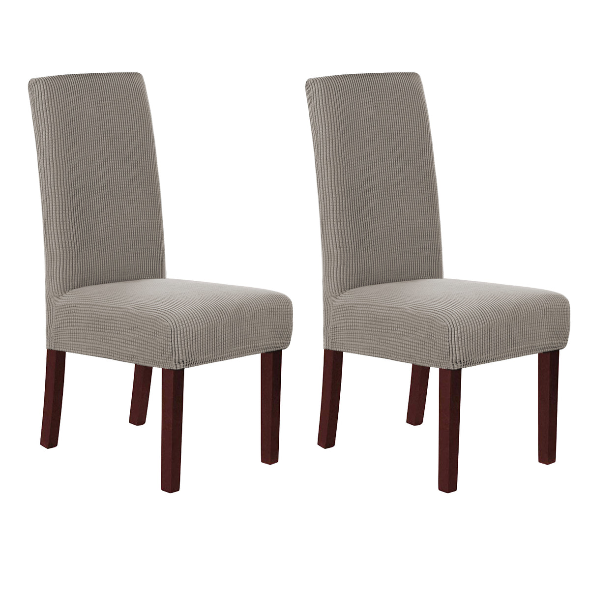 Smarcute Jacquard Stretch Removable Dining Chair Cover Set of 2