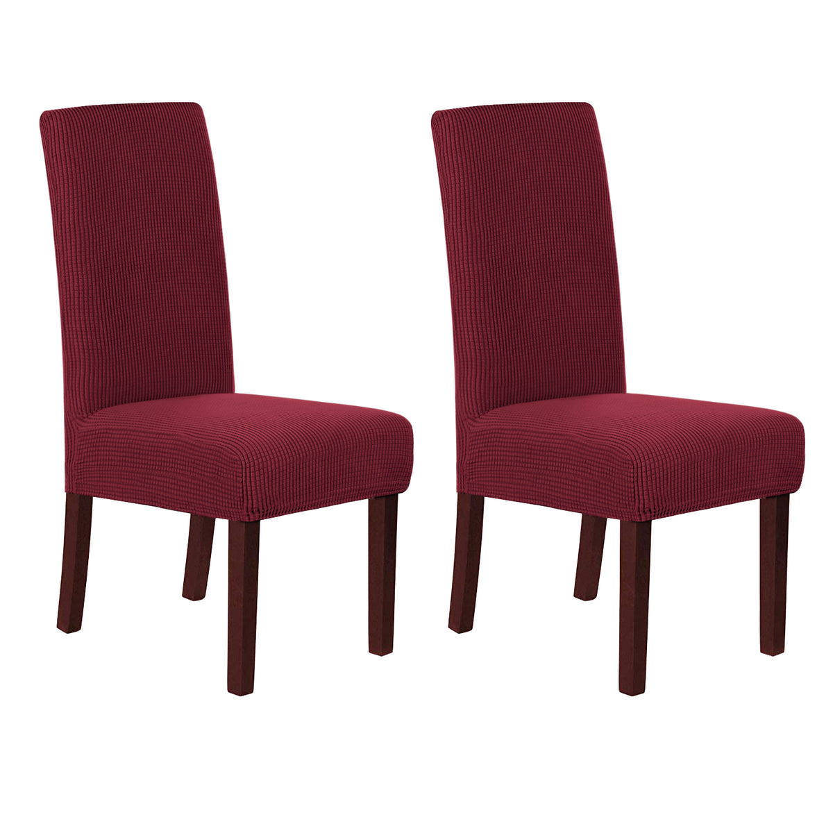 Smarcute Jacquard Stretch Removable Dining Chair Cover Set of 2