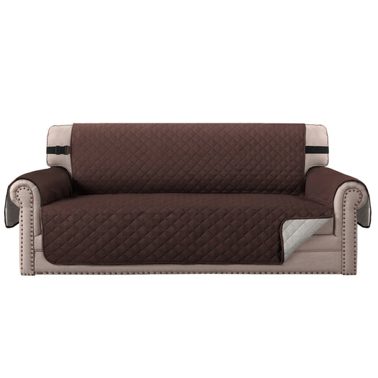 Smarcute 3 Seater Quilted Reversible Sofa Cushion with Straps