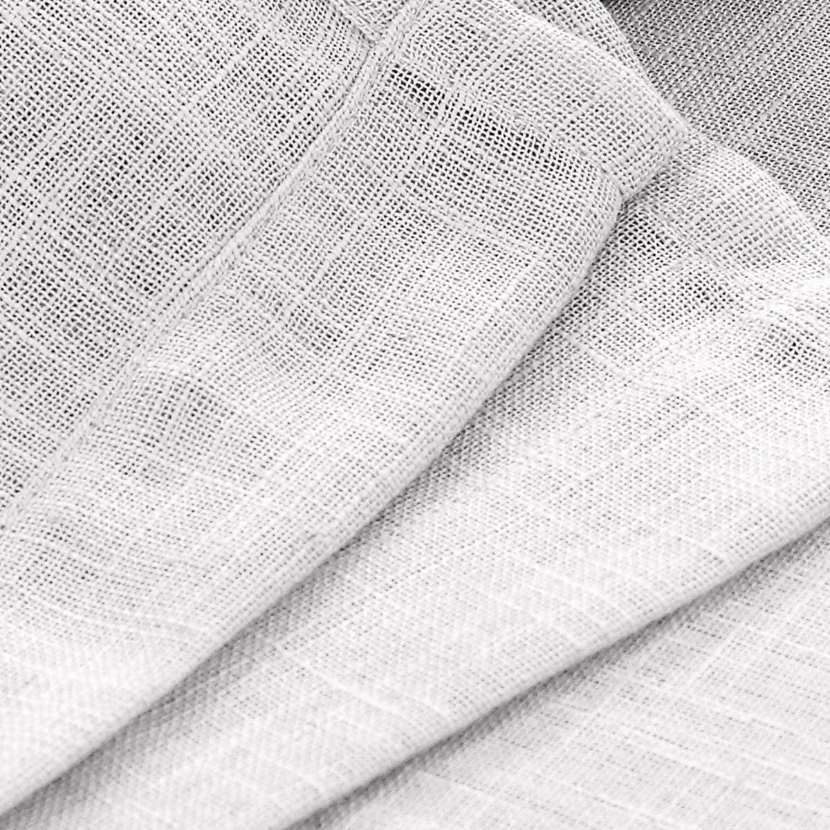 Smarcute Linen Textured Sheer Eyelet Curtain - 2X 132x213cm