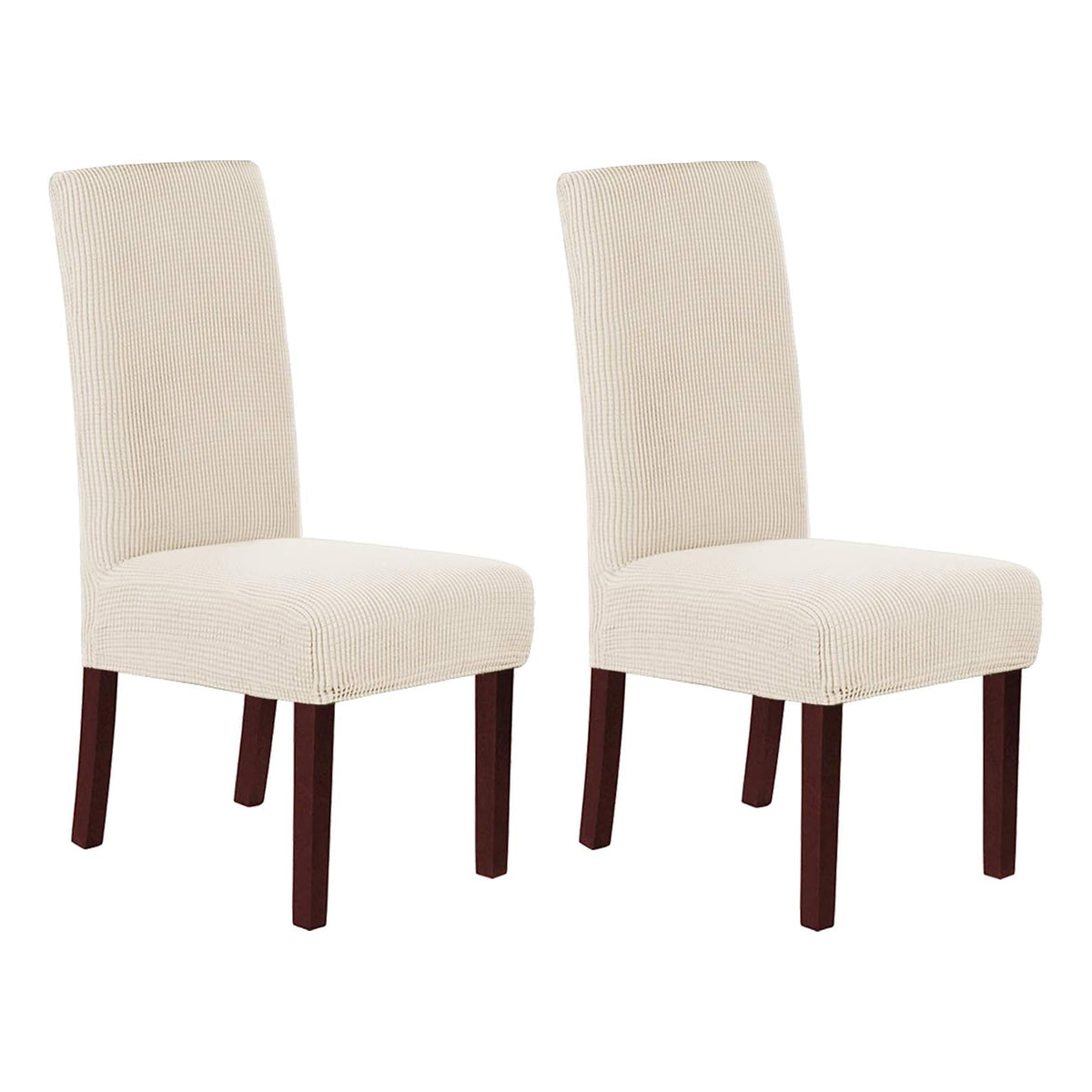 Smarcute Jacquard Stretch Removable Dining Chair Cover Set of 2