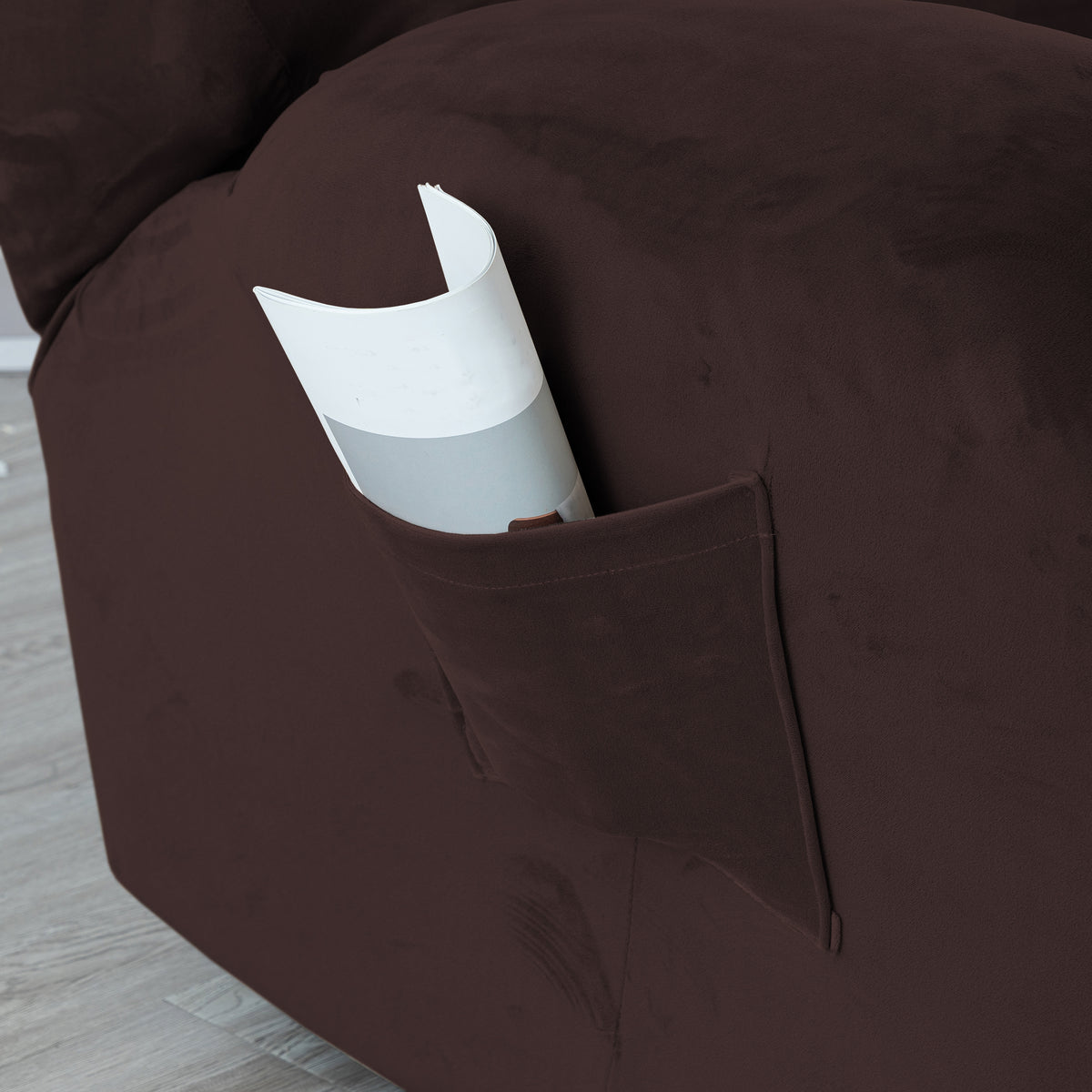 Smarcute Velvet Recliner Chair Cover Stretch Sofa Slipcover