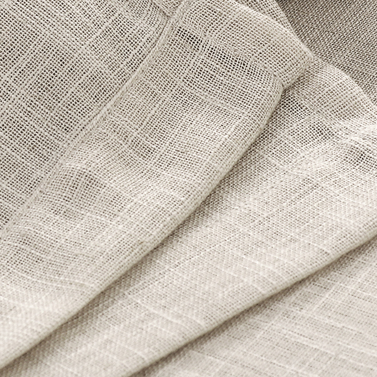 Smarcute Linen Textured Sheer Eyelet Curtain - 2X 132x243cm