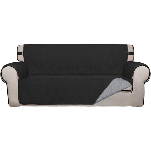 Smarcute 3 Seater Quilted Reversible Pet Friendly Sofa Cover with Straps